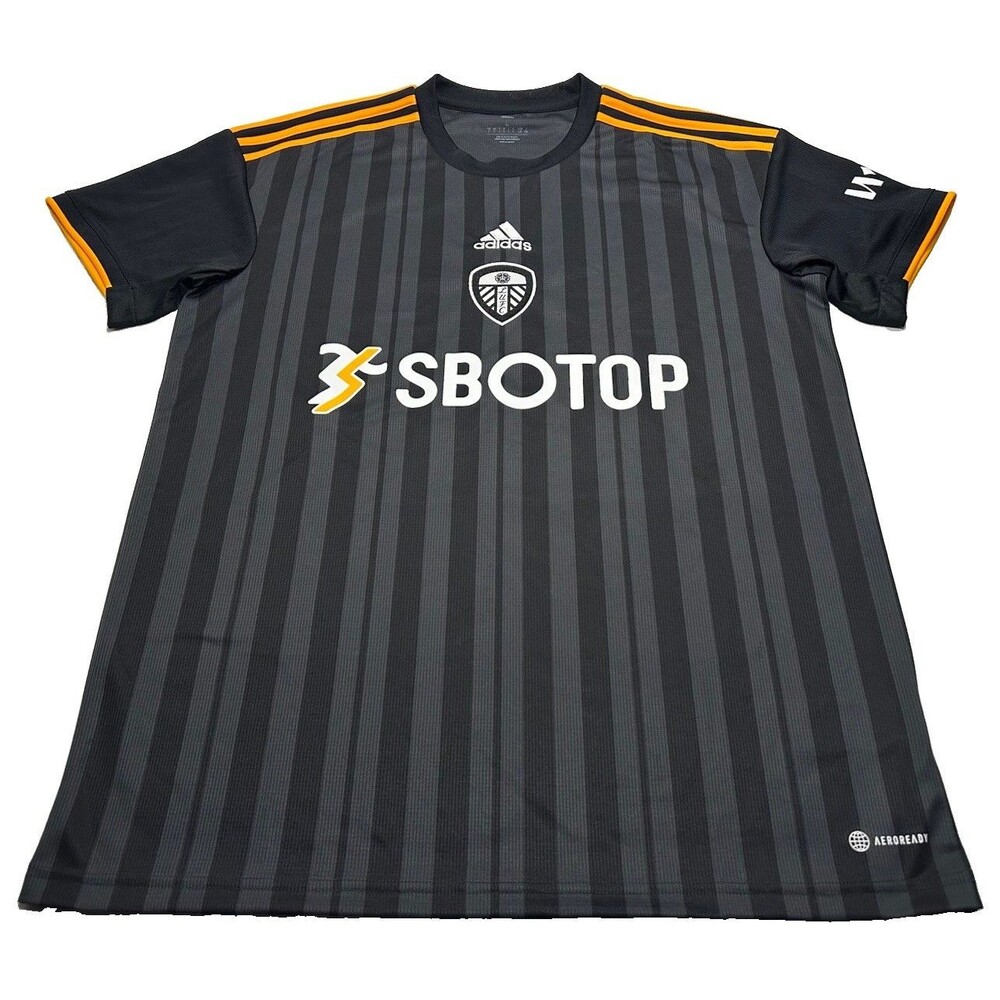 Adidas Aeroready 22/23 Leeds United Third Jersey Size Large Black HC1078